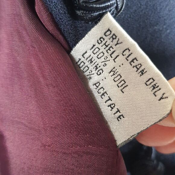 Vtg John Meyer Of Norwich Nehru Jacket Womens 8P Petite Wool Tassels - Picture 6 of 7